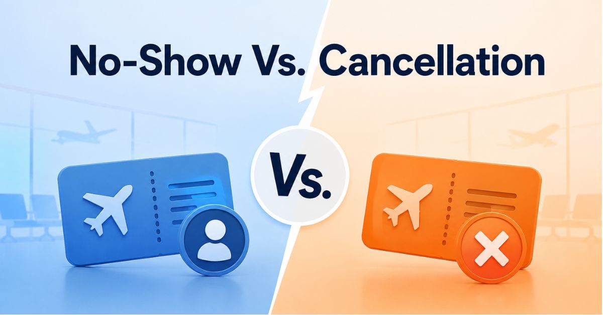 Difference between "no-show" and "cancellation"?